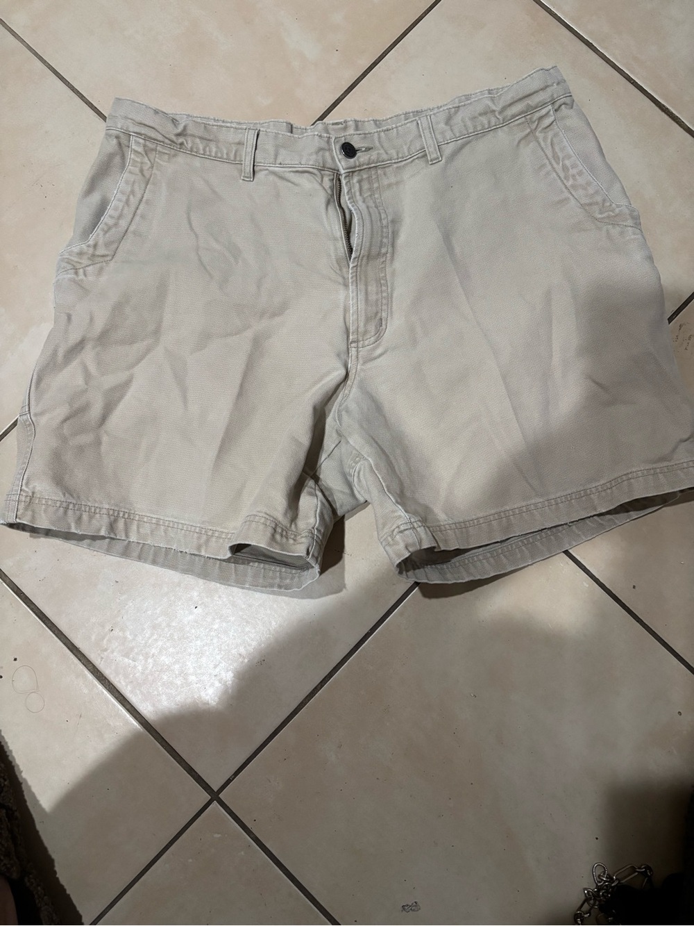 Patagonia Men's Khaki Flat-Front Shorts